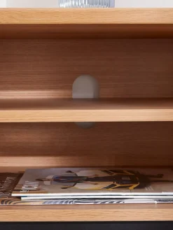 SANDBYMeuble TV SANDBY 2 portes chêne naturel/noir-Royal Oak Sale