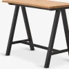 SANDBYTable de bar SANDBY 71x128 chêne naturel/noir-Royal Oak Hot