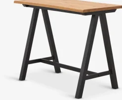 SANDBYTable de bar SANDBY 71x128 chêne naturel/noir-Royal Oak Hot