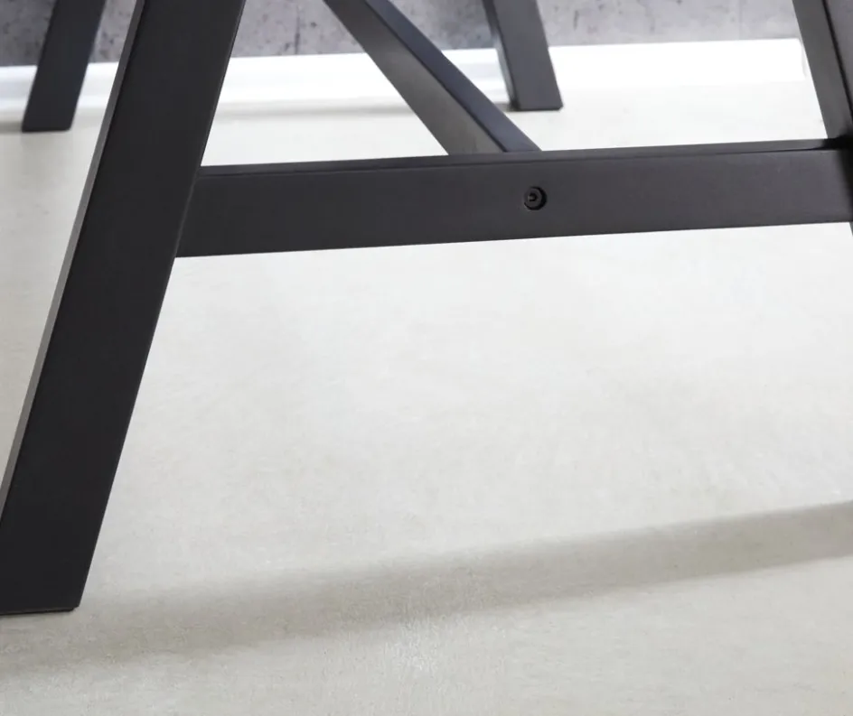 SANDBYTable de bar SANDBY 71x128 chêne naturel/noir-Royal Oak Hot