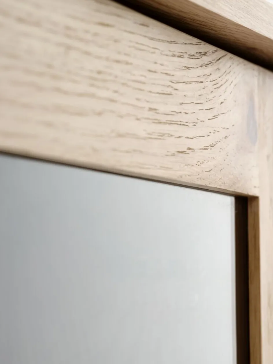 SANDBYVitrine SANDBY 2 portes chêne naturel/noir-Royal Oak Clearance