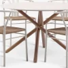 SANDVIG + TAGMARKSANDVIG Ø120 table + 4 TAGMARK chaiess beige-JYSK Sale
