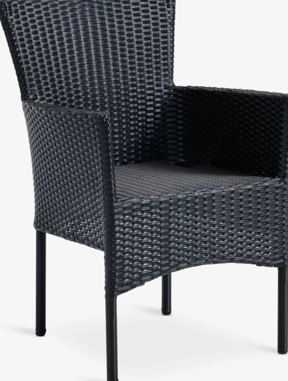 SANDVIKA + AIDTSANDVIKA L65 table + 2 AIDT chaises noir-JYSK Outlet