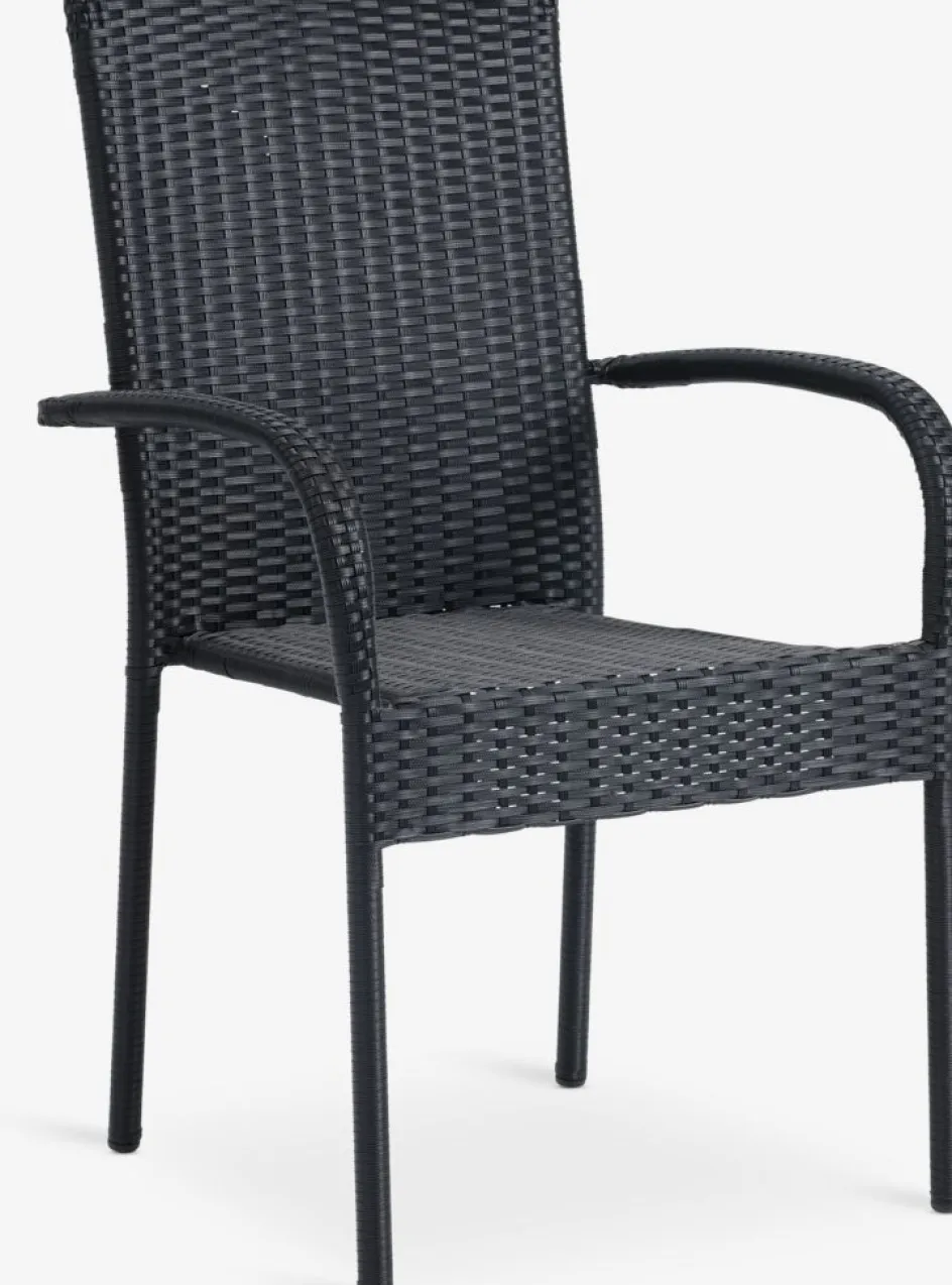 SANDVIKA + GUDHJEMSANDVIKA L65 table + 2 GUDHJEM chaises noir-JYSK Best
