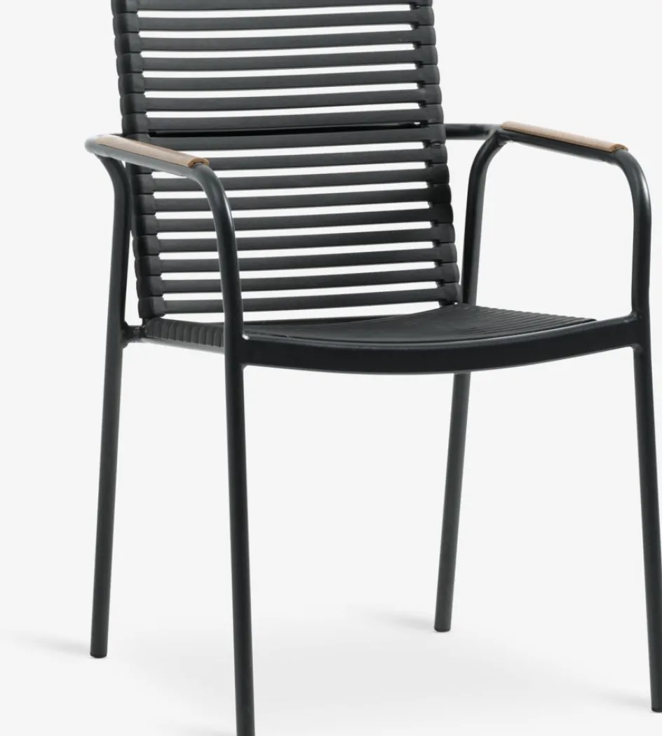 SANDVIKA + NABESANDVIKA L65 table l + 2 NABE chaises noir-JYSK Best