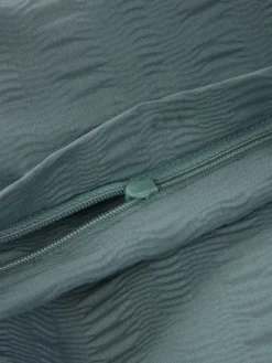 SIGRIDPlusParure de lit en seersucker SIGRID 240x220 pétrole-JYSK Online