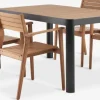 SIRDAL + HAMRASIRDAL L149 table + 4 HAMRA chaises eucalyptus-JUTLANDIA