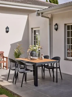 SIRDAL + NANNESTADSIRDAL L149 table eucalyptus + 4 NANNESTAD chaises-JYSK Hot