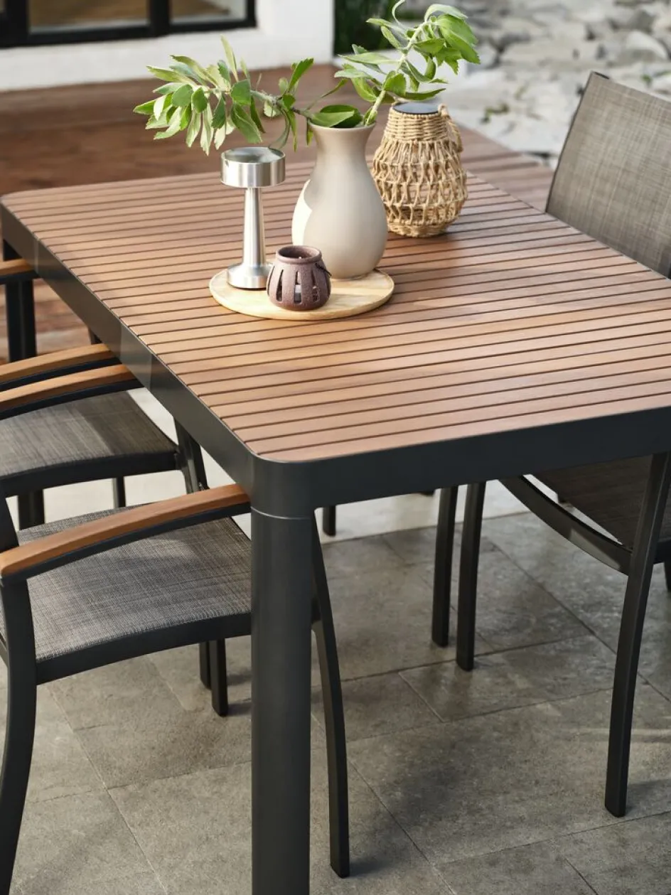 SIRDALTable de jardin SIRDAL l91xL149 eucalyptus-JUTLANDIA Online
