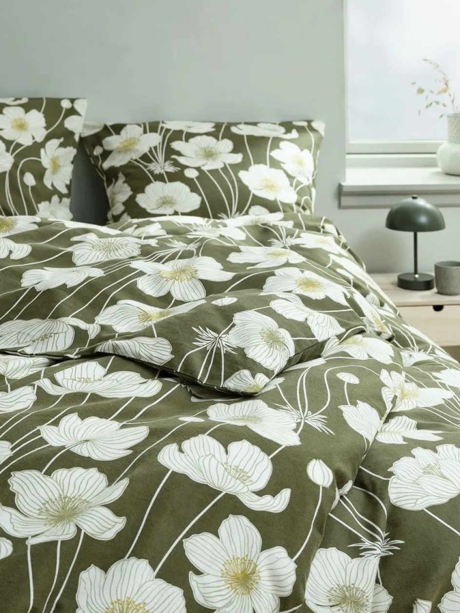 SIWPlusParure de lit Flanelle SIW 240x220 olive-JYSK Sale