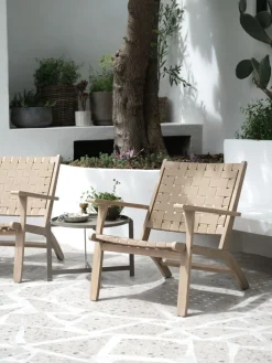 SKARAFauteuil lounge d'extérieur SKARA bois d'acacia massif-JYSK Online