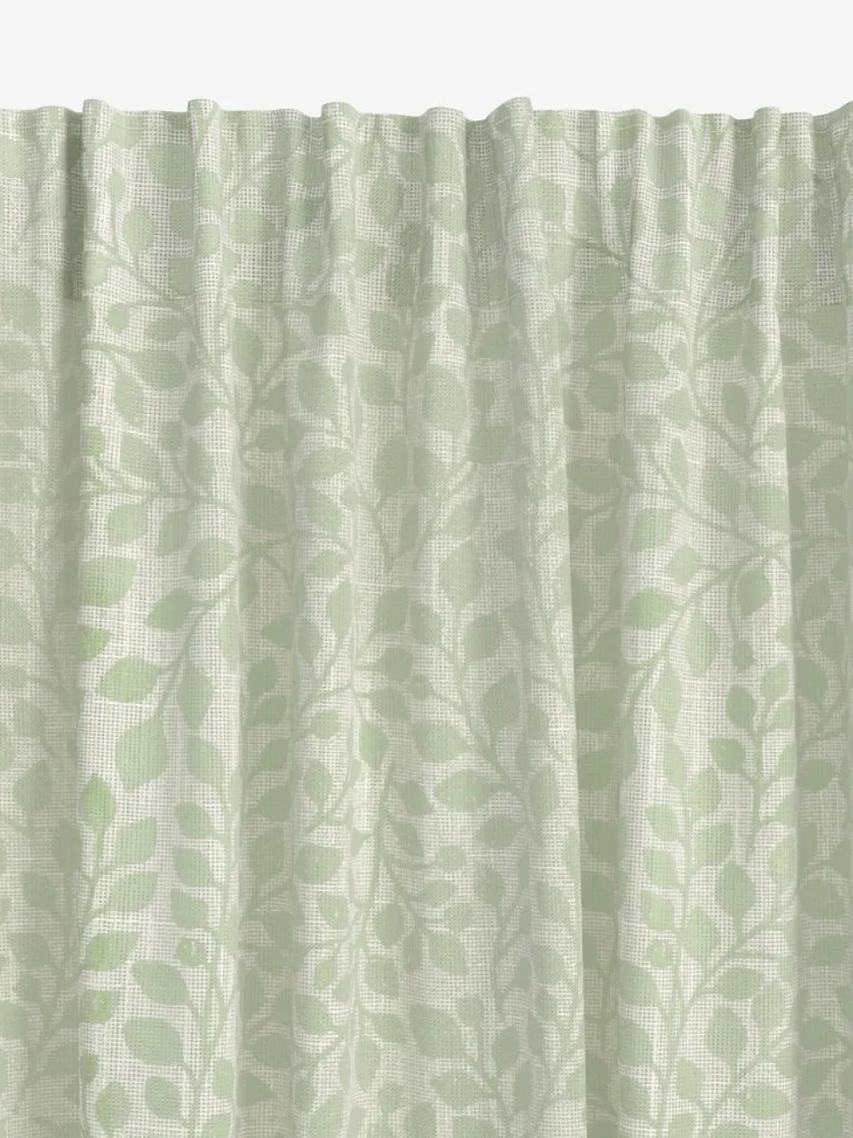 SKASENRideau SKASEN 1x140x300 feuilles vert poudré-JYSK Discount