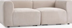 SKEJBYCanapé modulable SKEJBY 2 personnes tissu beige-JYSK New