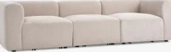 SKEJBYCanapé modulable SKEJBY 3 personnes tissu beige-JYSK Online