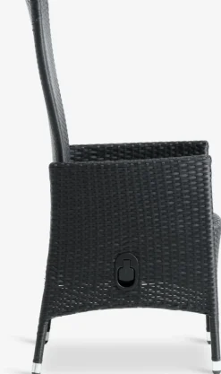 SKIVEChaise inclinable SKIVE noir-JUTLANDIA New