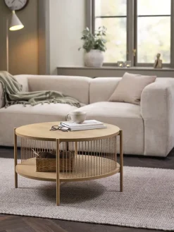 SNESLEVTable basse SNESLEV Ø70 coloris chêne naturel-JYSK New