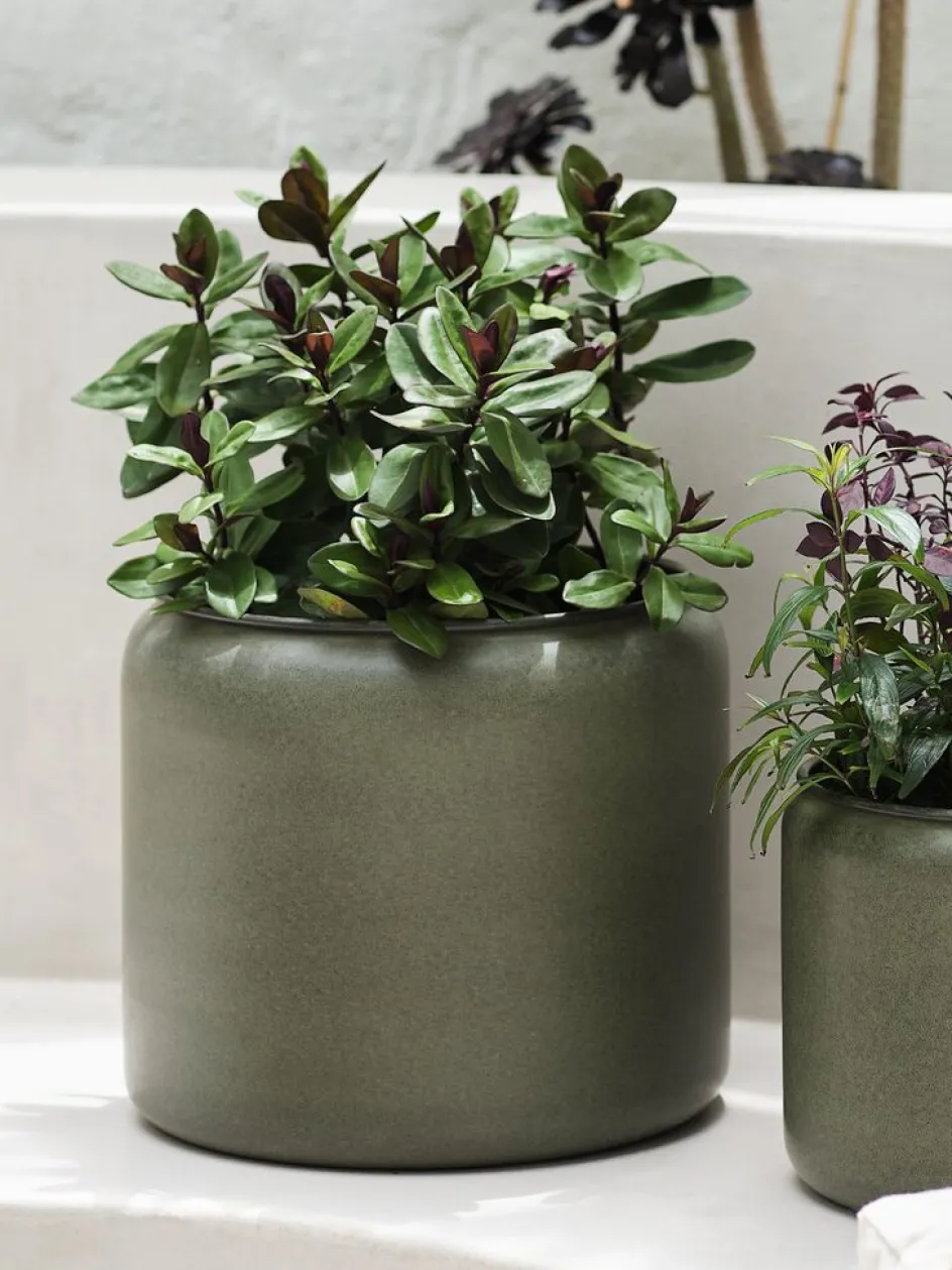 SNORKLABac à fleurs SNORKLA Ø25xH20 vert olive-JYSK Clearance