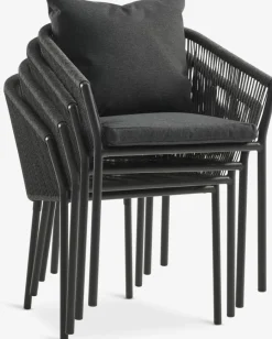 SONNERUP + GILJASONNERUP L215 table + 4 GILJA chaises gris-JUTLANDIA Outlet