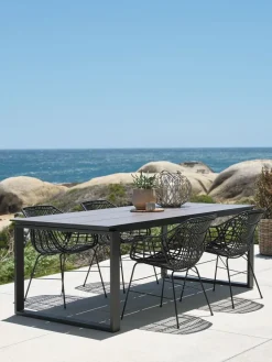 SONNERUP + ILDERHUSESONNERUP L215 table gis + 4 ILDERHUSE chaises noir-JYSK Clearance