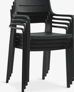 SONNERUP + INGSTRUPSONNERUP L215 table gris + 4 INGSTRUP chaises noir-JYSK Best