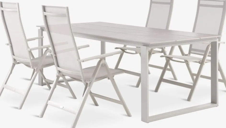 SONNERUP + LOMMASONNERUP L215 table + 4 LOMMA chaises beige-JUTLANDIA Hot
