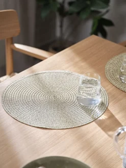 SORTBIRKSet de table SORTBIRK Ø38 naturel/noir-JYSK Clearance