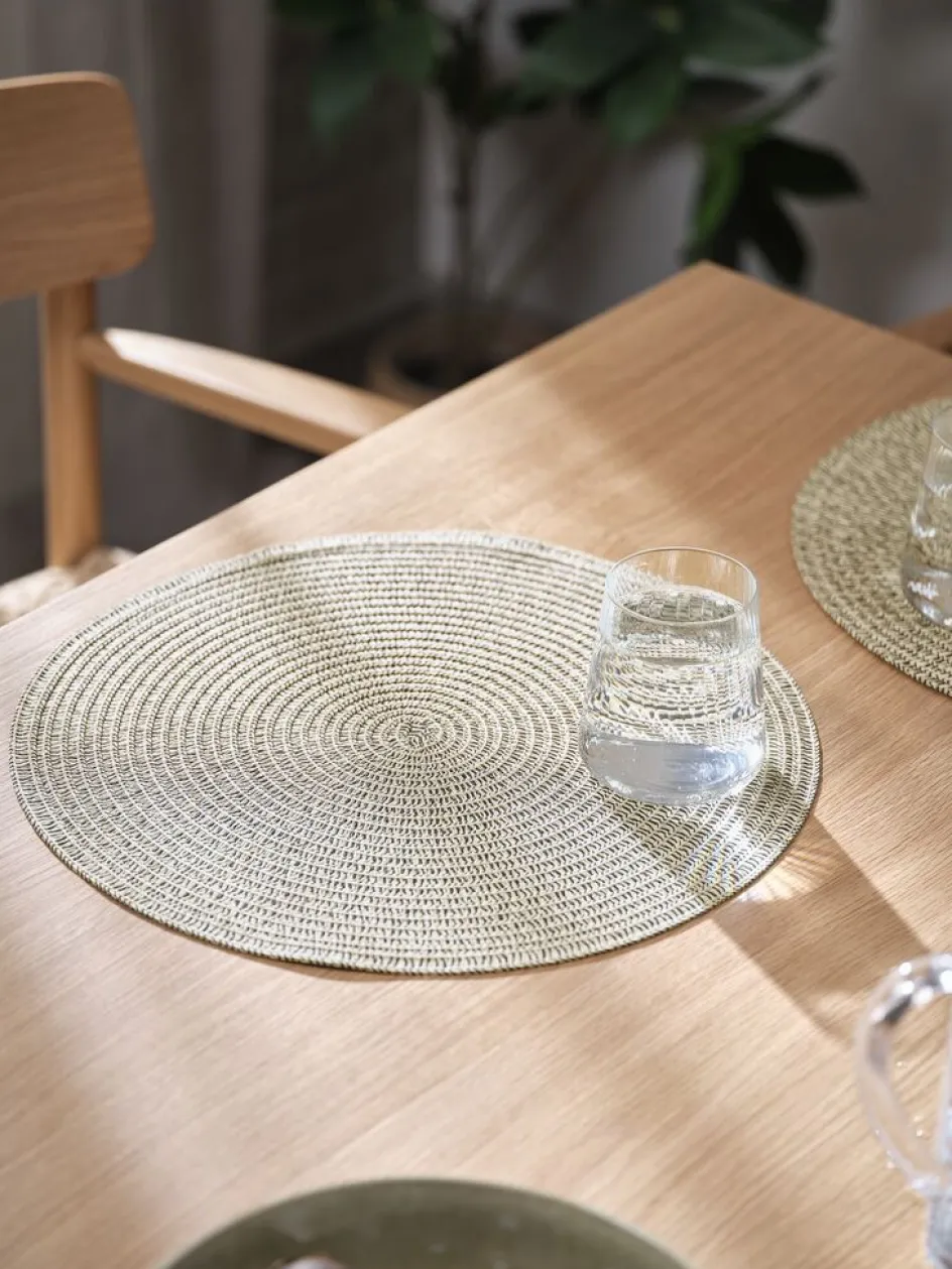 SORTBIRKSet de table SORTBIRK Ø38 naturel/noir-JYSK Clearance