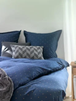 STELLAPlusParure de lit Satin STELLA 240x220 bleu-JYSK Outlet