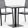 STENUNGSUND + STRANDBYSTENUNGSUND L60 table + 2 STRANDBY chaises gris-JYSK Outlet