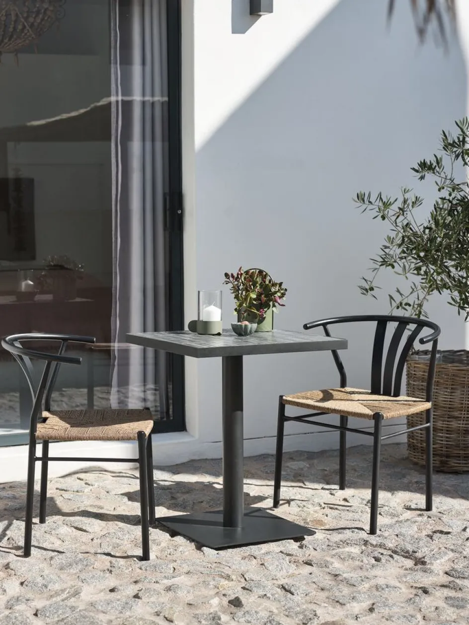 STENUNGSUND + TAGMARKSTENUNGSUND L60 table gris + 2 TAGMARK chaises noir-JYSK New