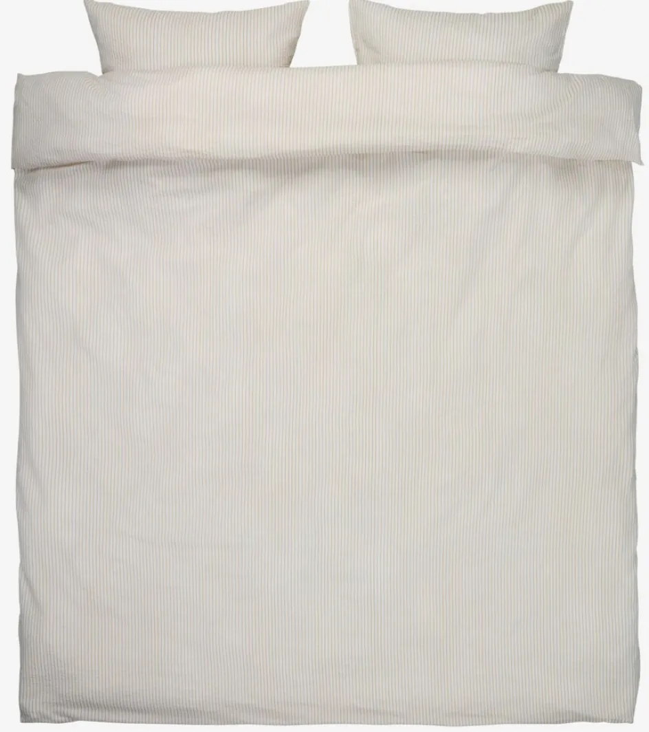 STINNEPlusParure de lit Seersucker STINNE 240x220 blanc/latte-JYSK