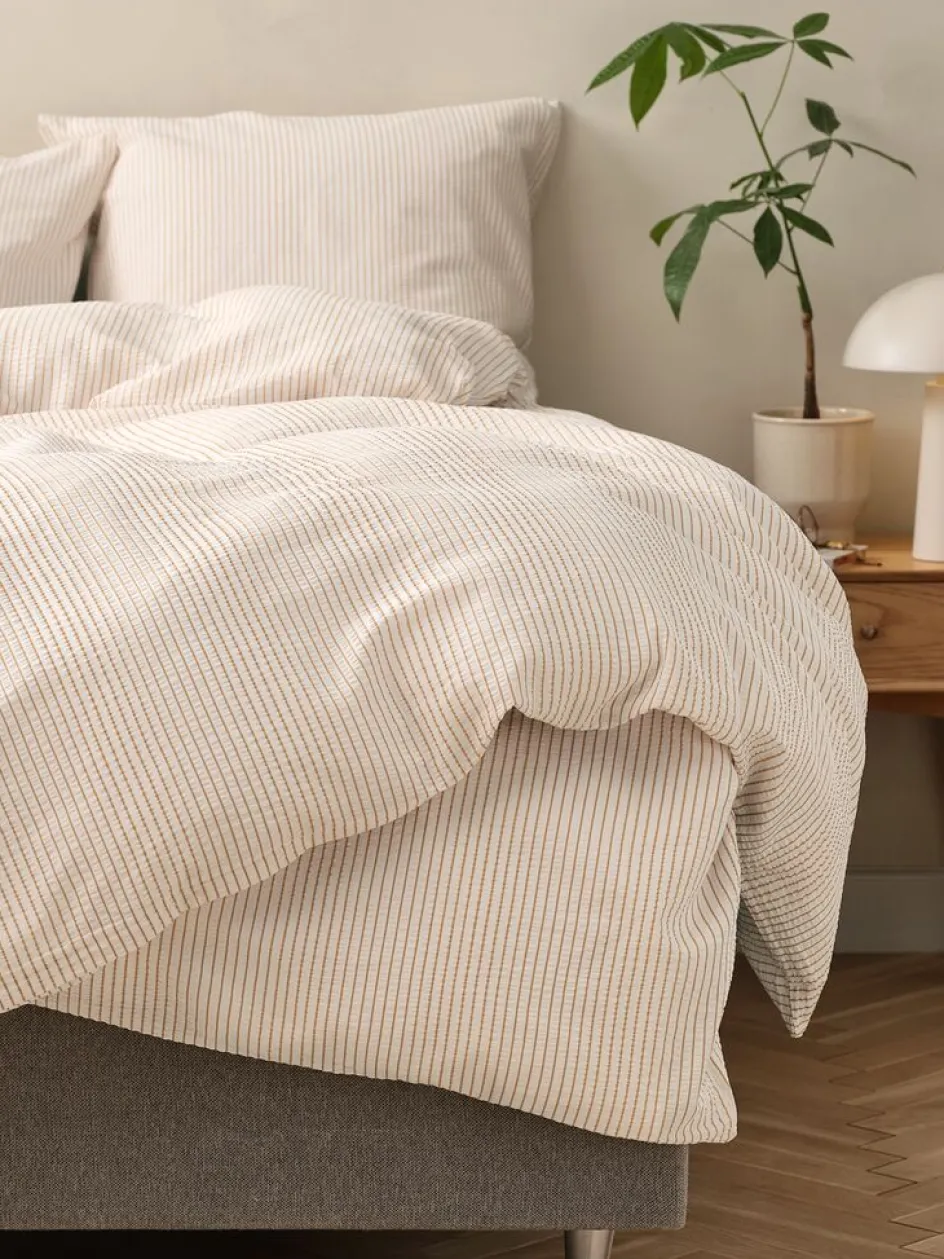 STINNEPlusParure de lit Seersucker STINNE 240x220 blanc/latte-JYSK