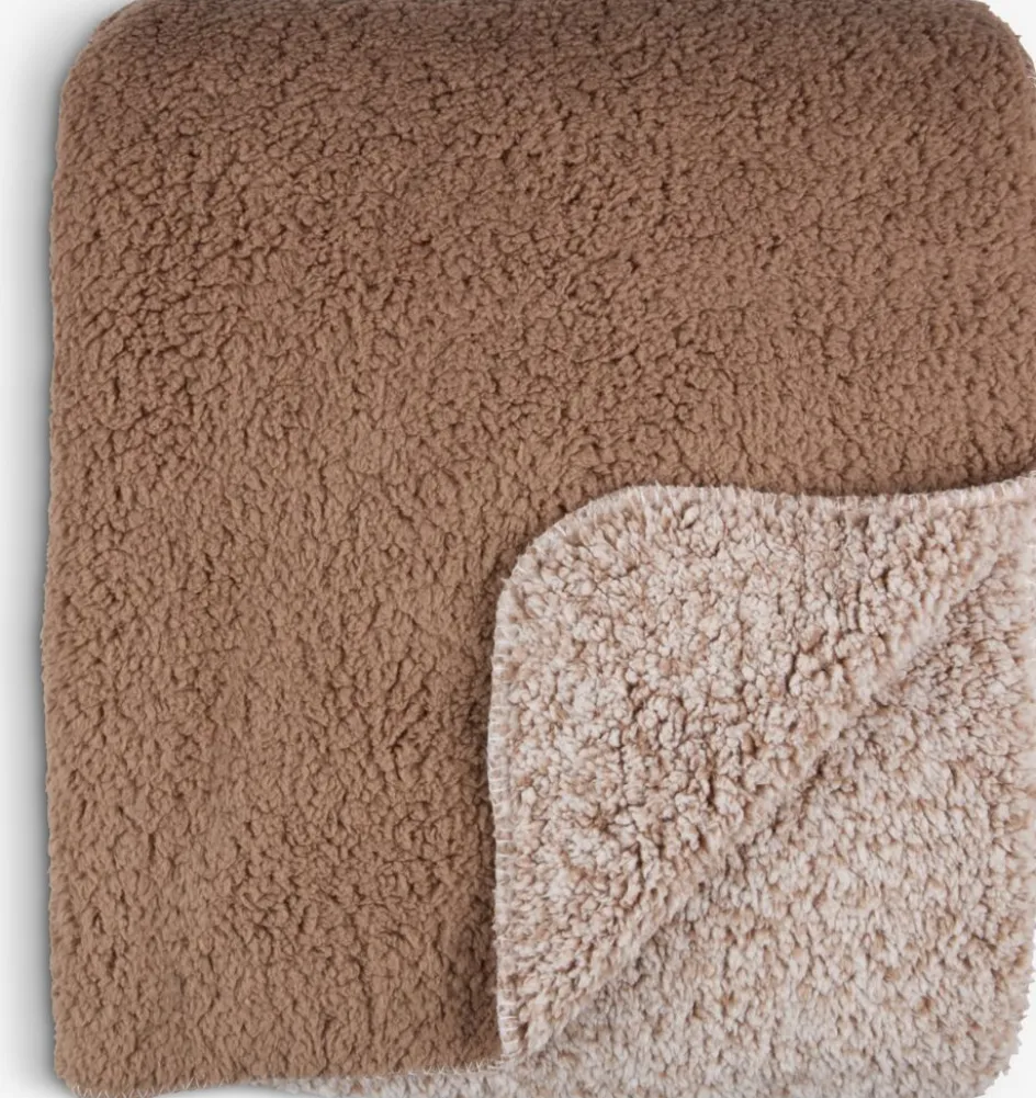 STORFRYTLEPlaid polaire STORFRYTLE 200x220 sable foncé-JYSK Sale