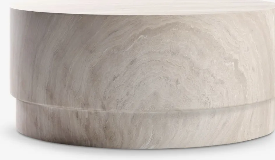 STORLIENTable lounge STORLIEN Ø90xH41 travertin-JYSK Clearance