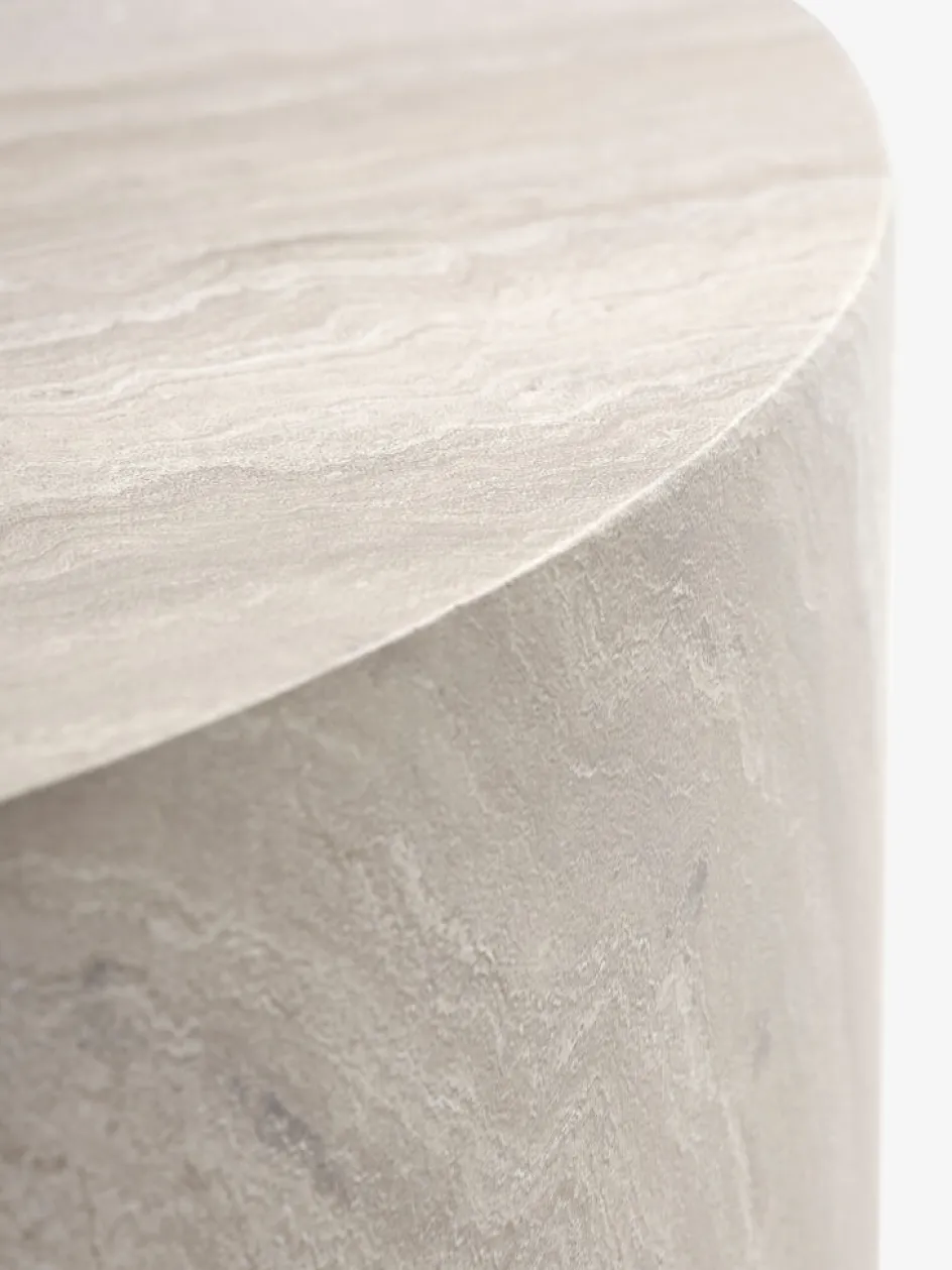 STORLIENTable lounge STORLIEN Ø90xH41 travertin-JYSK Clearance