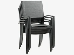 STRANDBYChaise empilable STRANDBY gris-JUTLANDIA Discount