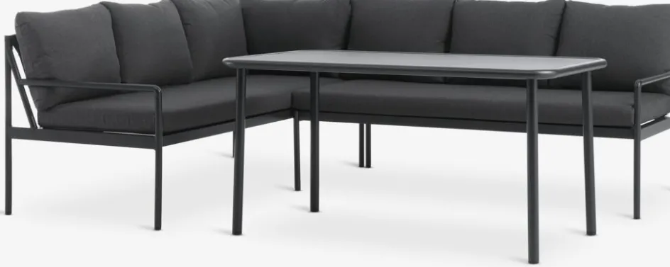 STROEMSTADEnsemble lounge STROEMSTAD 6 personnes noir-JYSK Best