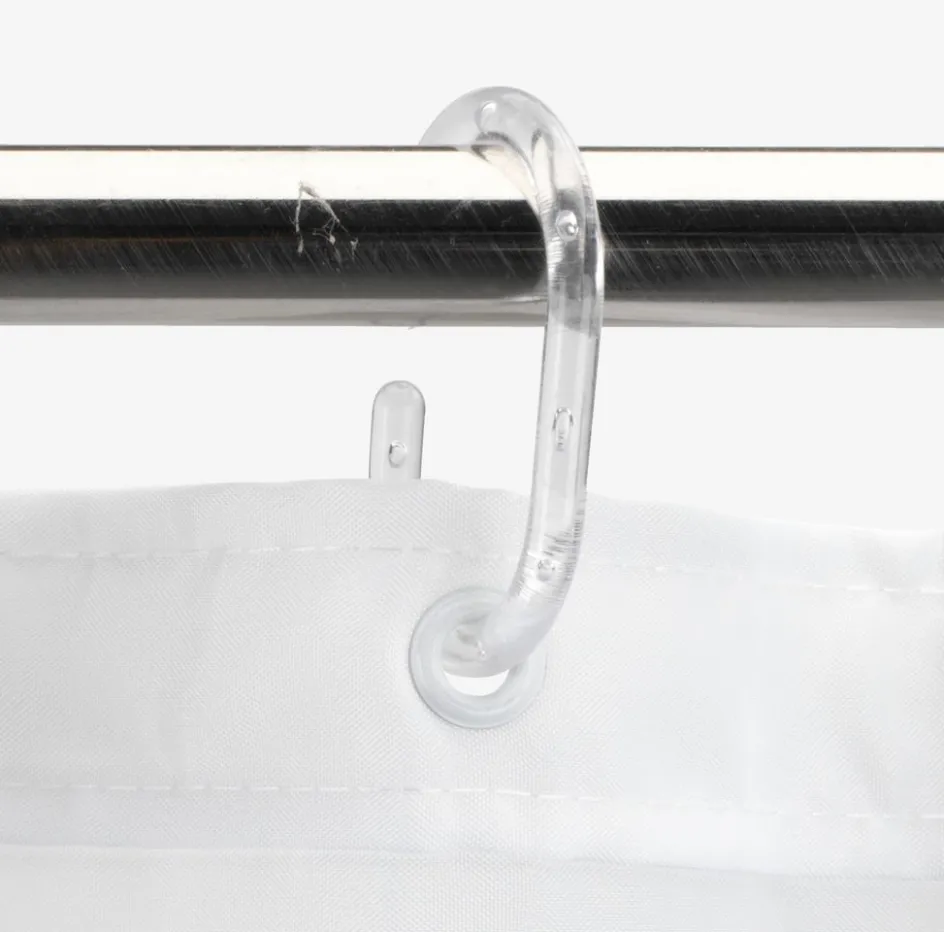 SUNDBYPlusRideau de douche SUNDBY 180x200 cm gris/blanc-JYSK New