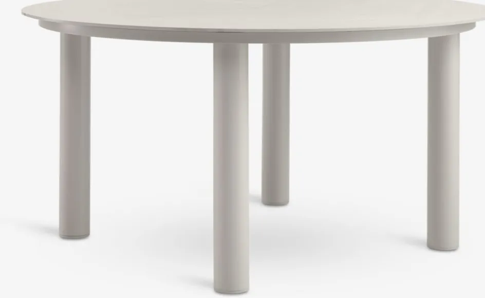 SURNADAL + GILJASURNADAL Ø150 table + 4 GILJA chaises beige-JUTLANDIA Discount
