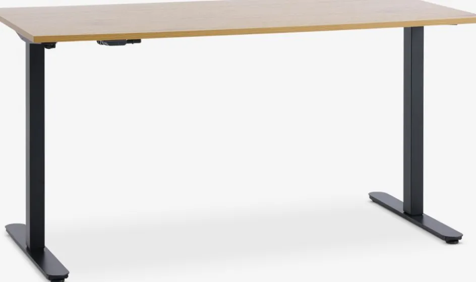 SVANEKEBureau à hauteur ajustable SVANEKE 70x140 coloris chêne/noir-JYSK Sale