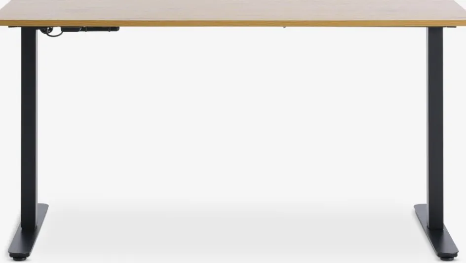 SVANEKEBureau à hauteur ajustable SVANEKE 70x140 coloris chêne/noir-JYSK Sale