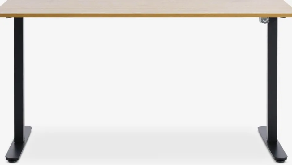 SVANEKEBureau à hauteur ajustable SVANEKE 70x140 coloris chêne/noir-JYSK Sale