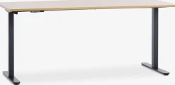 SVANEKEBureau à hauteur réglable SVANEKE 80x160 coloris chêne/noir-JYSK Clearance