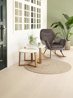 SVENSTRUPTables gigognes SVENSTRUP Ø60/50 blanc/chêne naturel 2 pcs-Royal Oak Outlet