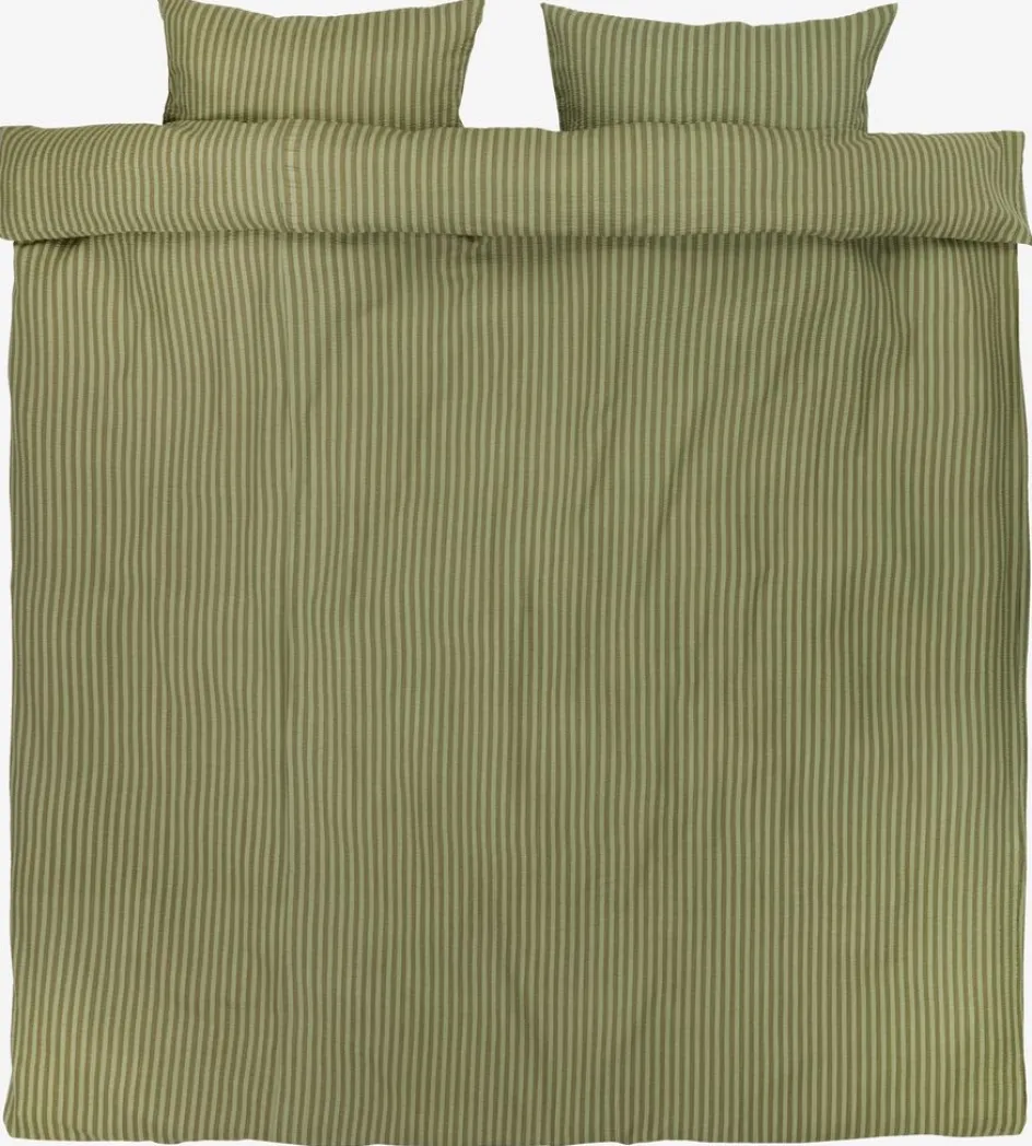 SYNNEPlusParure de lit Seersucker SYNNE 240x220 vert-JYSK Outlet