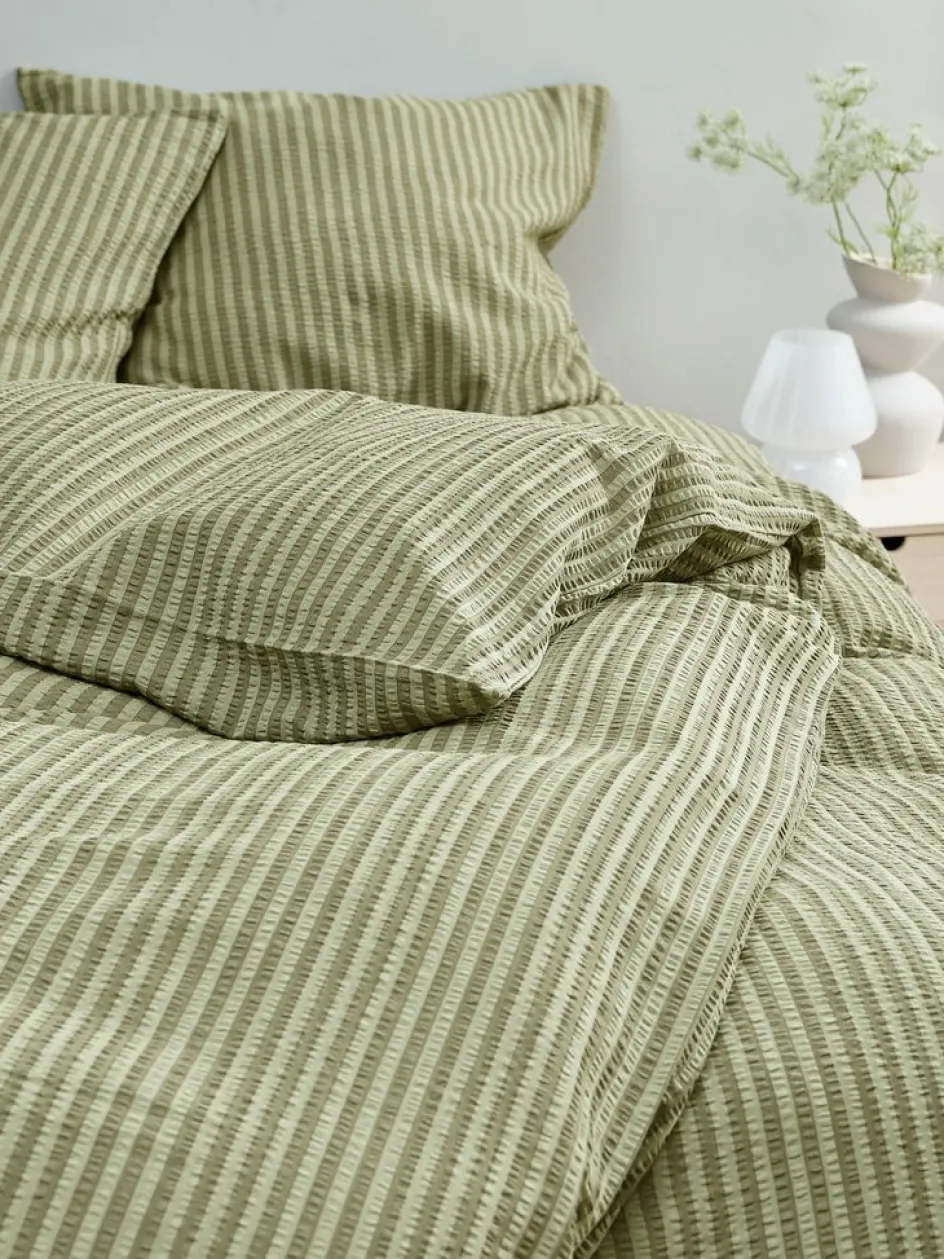 SYNNEPlusParure de lit Seersucker SYNNE 240x220 vert-JYSK Outlet