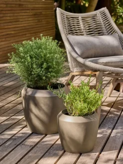 TEISTBac à fleurs TEIST Ø34/25 brun 2pcs/lot-JYSK New