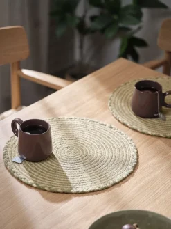 TETTEGRASSet de table TETTEGRAS Ø37 naturel/vert-JYSK Sale