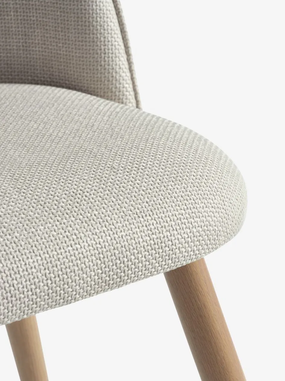 THORUPChaise THORUP tissu beige/coloris chêne naturel-JYSK