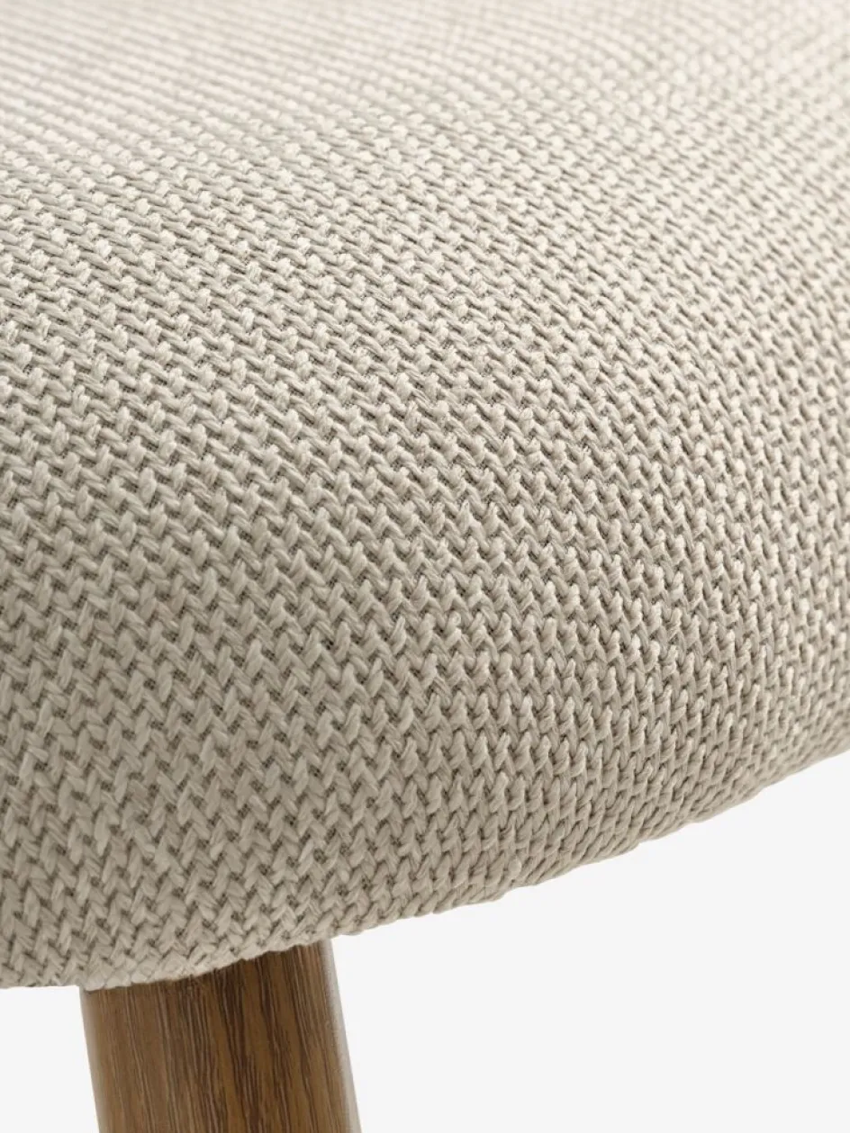 THORUPFauteuil THORUP tissu beige/coloris chêne-JYSK Clearance